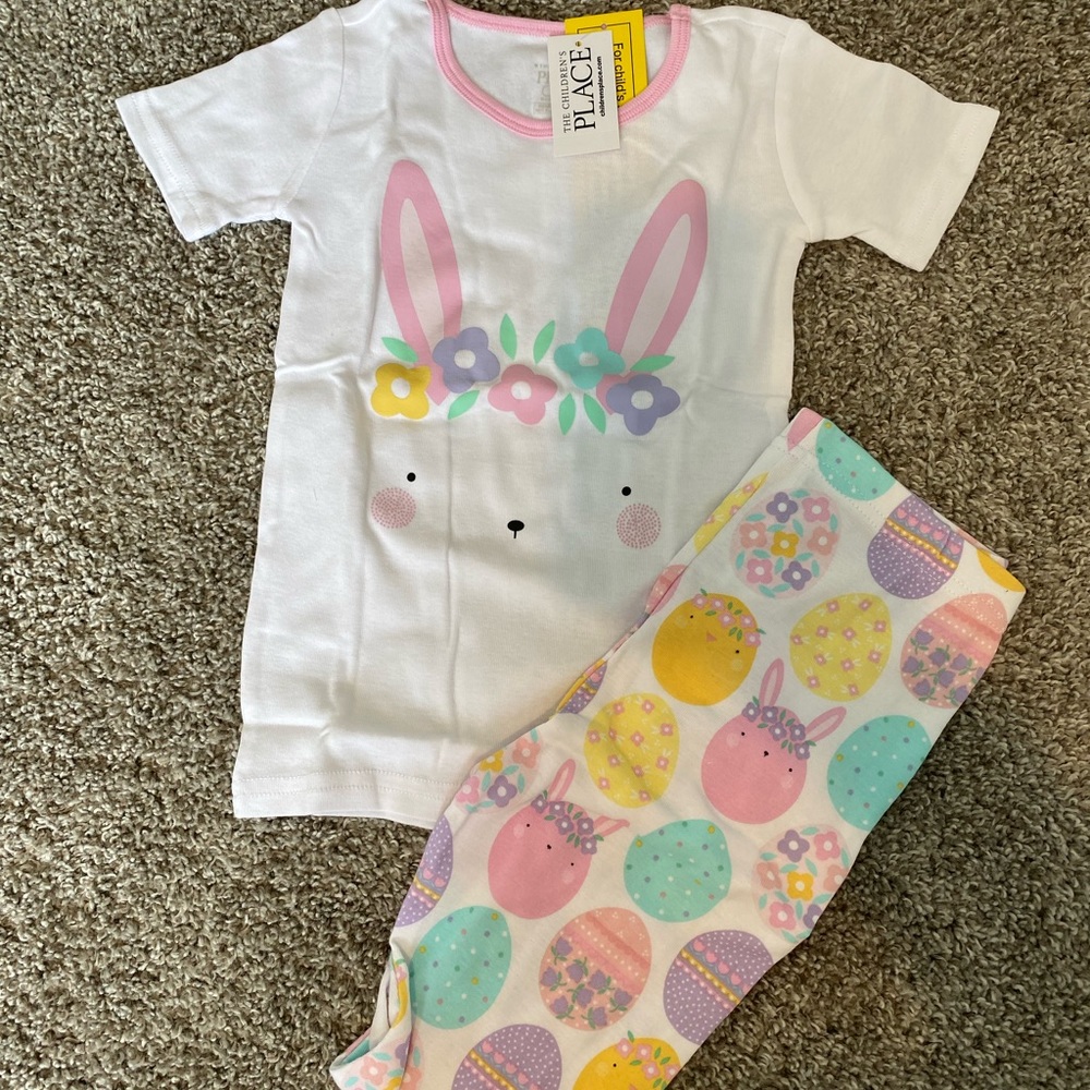NWT Easter Bunny Pajamas Children’s Place 4t